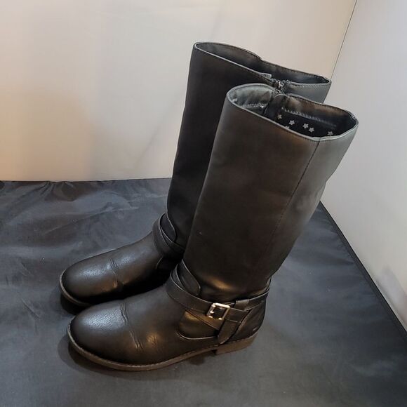 CAT& JACK ROUND TOE SIDE ZIPPER CLOSURE KNEE LENGTH BOOT - Picture 8 of 13